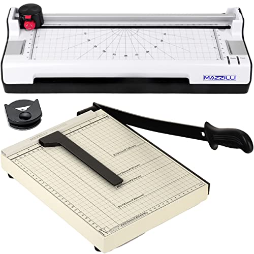 Kit Plastificadora Refiladora 3x1 A4 + Guilhotina Cortadora Com Trava Kp11 (110, Volts)