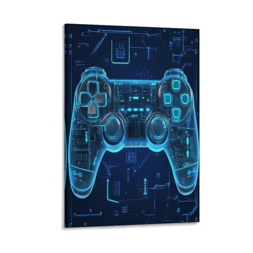 Peintures sur toile gamer 50x75cm - Idée déco murale pour habiller un mur de chambre vide