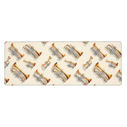 Grand tapis de souris de jeu avec bords cousus pour clavier et ordinateur