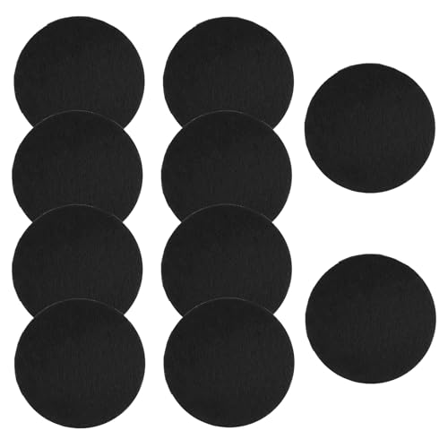 YAEGIMHT 10 Stück Aktivkohlefilter Biomülltonne Küche Kohlefilter, Küche Komposteimer Filter für Küchenabfallkomposter, Kompostsieb Küche Aktivkohlefilter 17 x 17 x 0,8 cm Mülleimerfilter Baumwolle