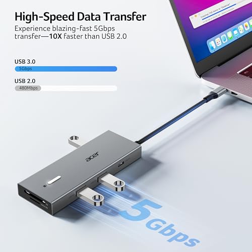 Acer USB-C Docking Station Dual Monitor, 9-in-1 Laptop Dock with 2 HDMI - image 7