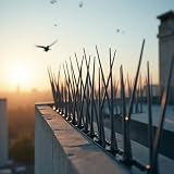 KADAX Zestaw 6 szt. kolce na ptaki, antracyt, na balkon, okna i dach, chronią przed gołębiami i innymi ptakami w ogrodzie