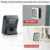 ThermoPro TP50 Cyfrowy termometr z higrometrem do wnętrz z maksymalnymi i minimalnymi temperaturami, wskaźnik wilgotności powietrza i komfortu klimatycznego do domu i biura