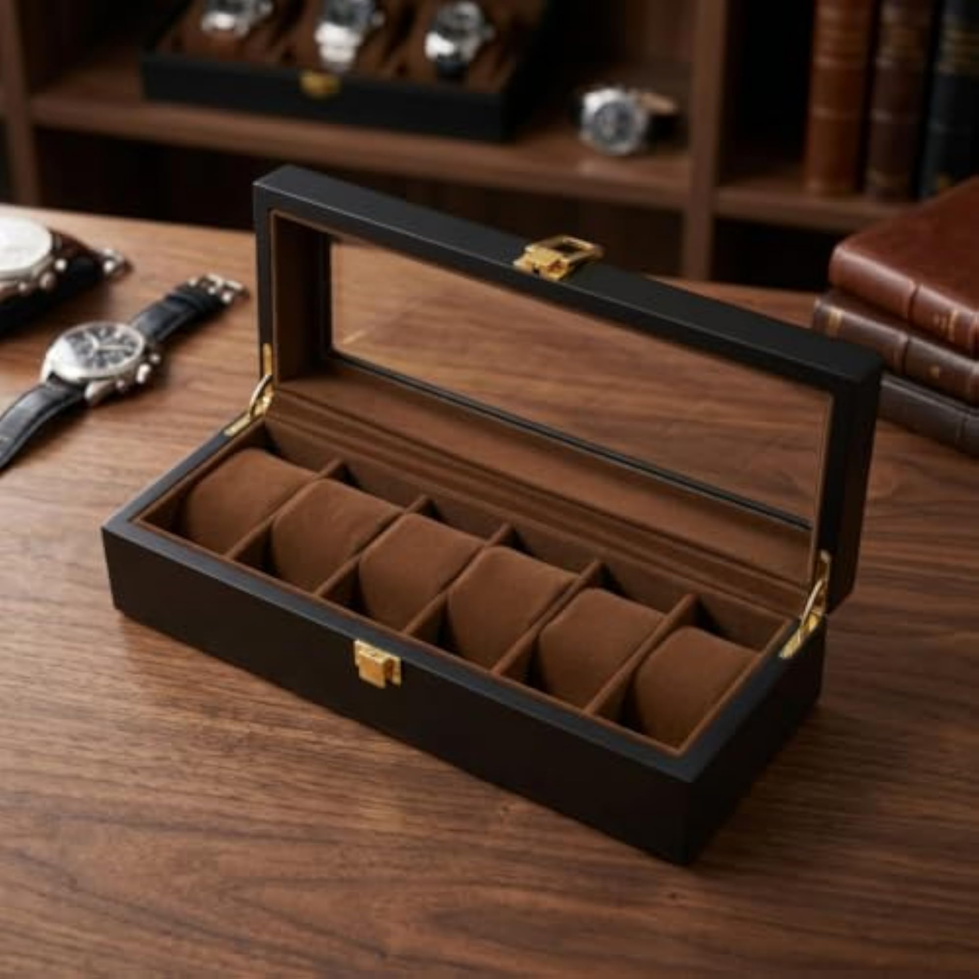Clear Watch Display Box with Matte Finish for Collectors