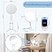 Vergrößerungsspiegel Mit Licht, Doppelseitige 30X/1X Vergrößerungsglas, Zusammenklappbarer Kosmetikspiegel Mit 3 Lichtfarben, Pinzette Und Schere Inklusive, Hand-/Tisch-/Wandmontage-Dr...