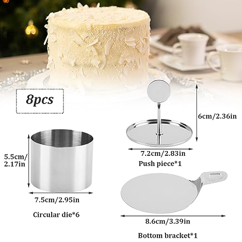 Molde de queso y postres de 3 pulgadas para cenas elegantes y repostería casera 5