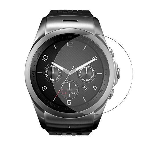 Puccy 3 Pack Tempered Glass Screen Protector Film, compatible with LG G Watch Urbane LTE Smartwatch Hybrid Watch Protectors Guard new version