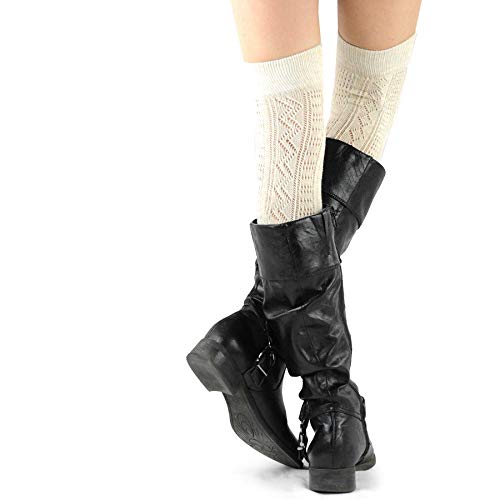 Image of Fashionable Cotton Slouchy Boot Socks for Women and Girls: Long Thigh Highs, Over-the-Knee Highs, and Knee Highs