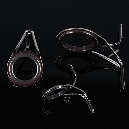 image for Anglerbasics Fishing Rod Guides Sets Tip Repair Kit DIY Building Rod P