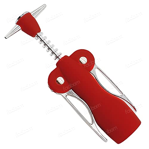 Abridor de Garrafa Saca Rolhas Garçom Inox Casa Cozinha Bar