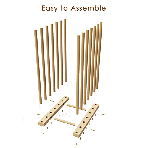 Unzero Art Storage Rack, Wood Storage Stand For Canvas Boards, Panel, Frame, Drawing Board, Printed Matter, Paper Pad, Backing Plate (11" D X 19.1" W X 24" H) #TOP5