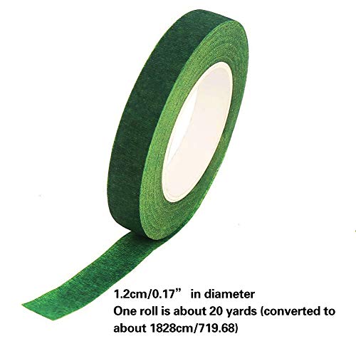 3 Rolls Floral Tapes Flower Bouquet Wrap Adhesive Waterproof Tape For Wedding Bouquet Stem Wrapping Craft Projects Diy Handcrafts Wreaths, Garland And Floral Arrangements 1/2" Wide #TOP3