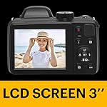 KODAK-PIXPRO-AZ425-BK-20MP-Digital-Camera-42X-Optical-Zoom-24mm-Wide-Angle-Lens-1080P-Full-HD-Video-Optical-Image-Stabilization-Li-Ion-Battery-3-LCD-Vlogging-Camera-Black