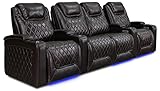 Valencia Oslo Home Theater Seating | Premium Top Grain Italian Nappa 11000 Leather, Power Recliner,