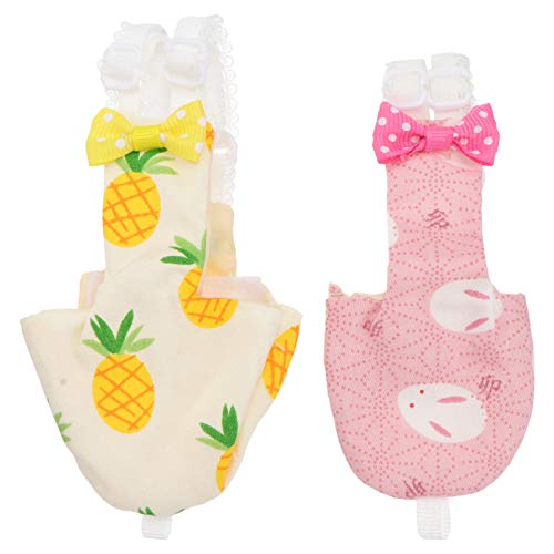 POPETPOP 2Pcs Bird Diaper Parrot Flight Suit Bird Parrot Nappy Pant Pilot Clothing for Cockatiel Parakeet (Random Style)
