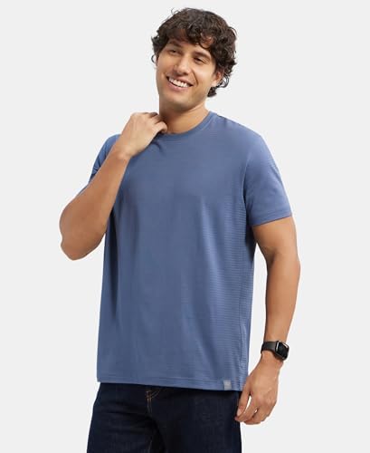 Image of Jockey IM21 Men's Super Combed Supima Cotton Solid Round Neck Half Sleeve T-Shirt