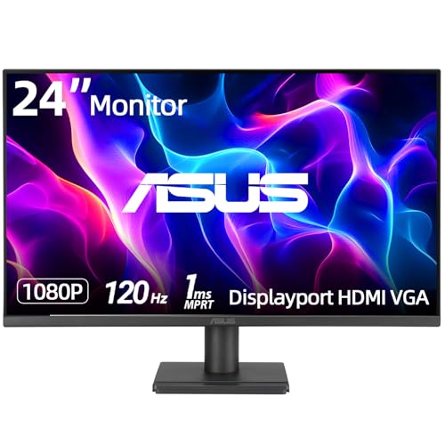 ASUS TUF 24' IPS Monitor, Full HD(1920x 1080), LED Display, 120Hz, 1ms,...