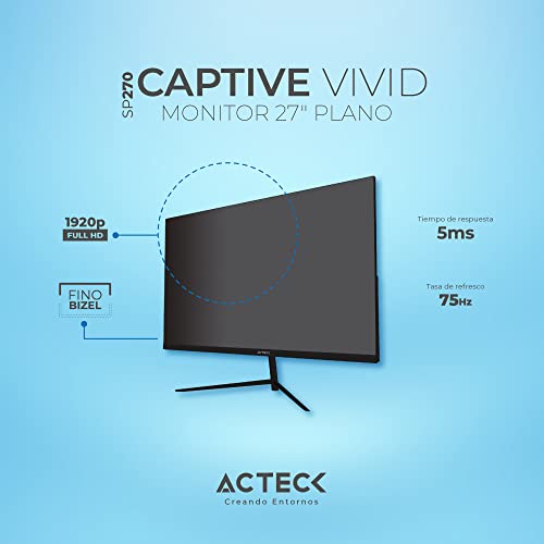 Monitores, Personal Computer hp 27 Marca Acteck (3)