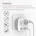 TESSAN Australia New Zealand Power Converter, Type I Travel Plug Adapter with 2 USB Ports 2 AC Outlets, US to Australian Argentina Fiji China Au Adaptor
