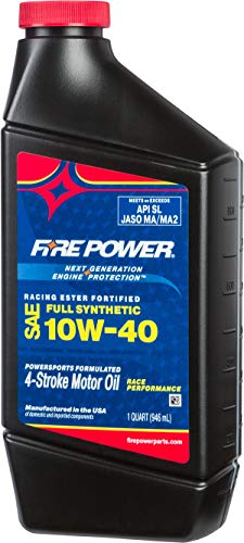 Aceite para motor sintético completo Fire Power 10W40 1qt miniatura 1
