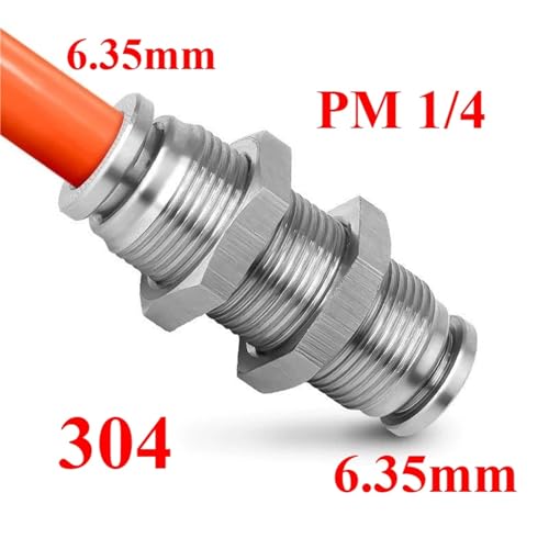 Pasamuros neumático PM 6.35mm contra fugas de aire en paneles de control 3