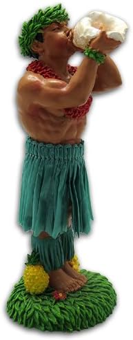 KC Hawaii Man w/Conch Shell Dashboard Doll
