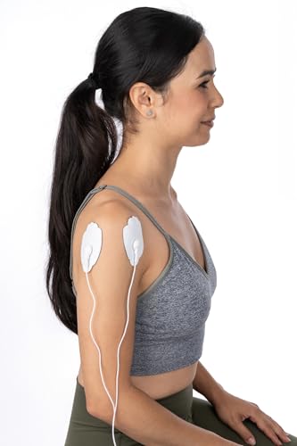 Image of Discount TENS 3.5mm Snap Electrode Pads, 3 x 1.7 Inch, 20 Pack | 3.5mm snap compatibility, long-lasting latex-free hydrogel, flexible and comfortable, even current flow, strong skin adhesion