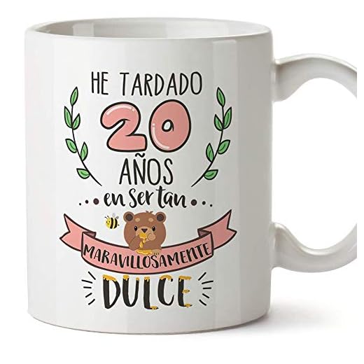 MUGFFINS Taza 20 Cumpleaños -Regalos Originales y Divertidos para Aniversarios y Cumpleañeros