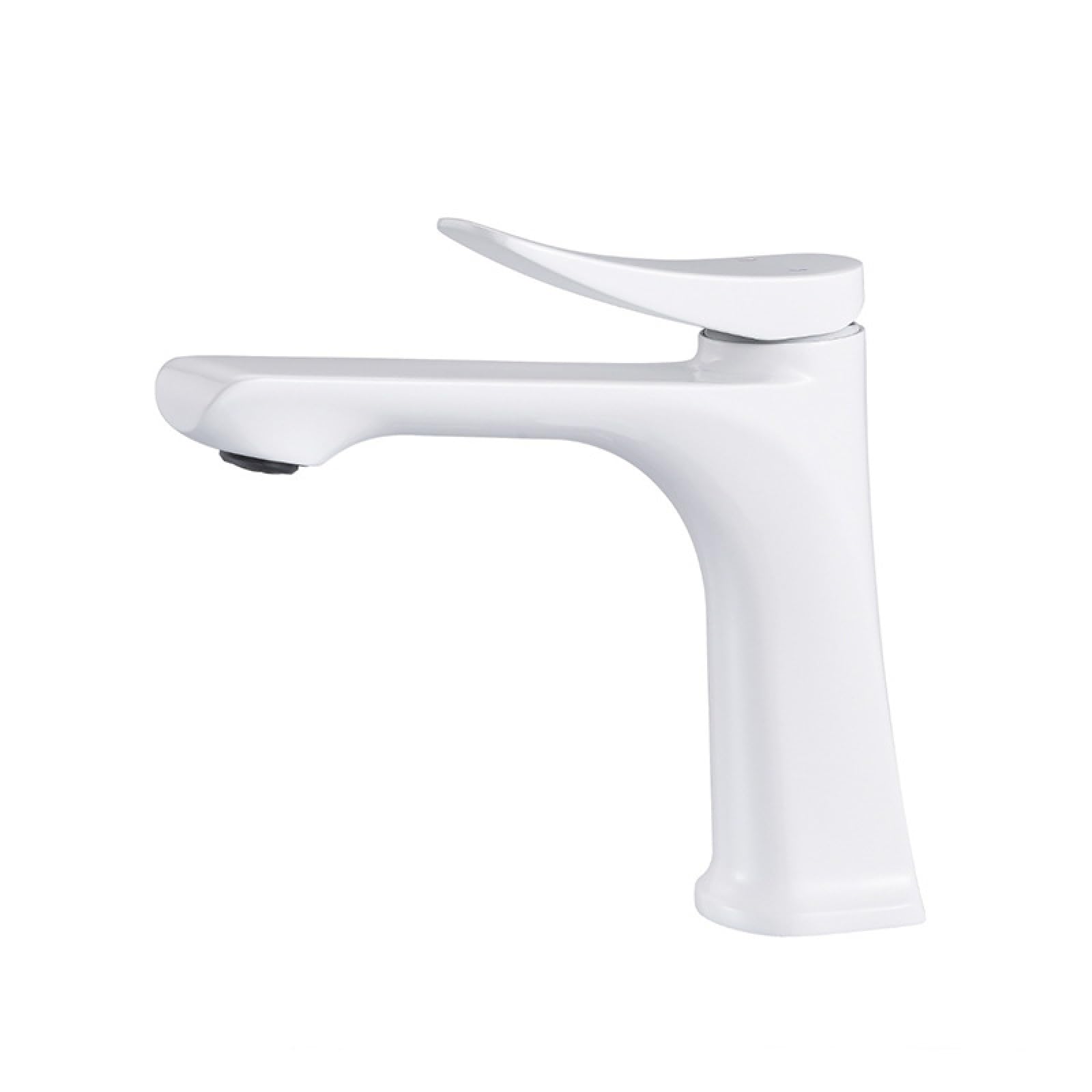 Fanjubei White Bathroom Copper Basin Faucet,