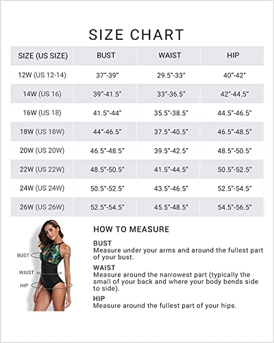 Holipick Flamingo Plus Size Tankini Swimsuit for Women Two Piece Tummy Control Bathing Suit Blouson Tankini Top with Shorts 16W