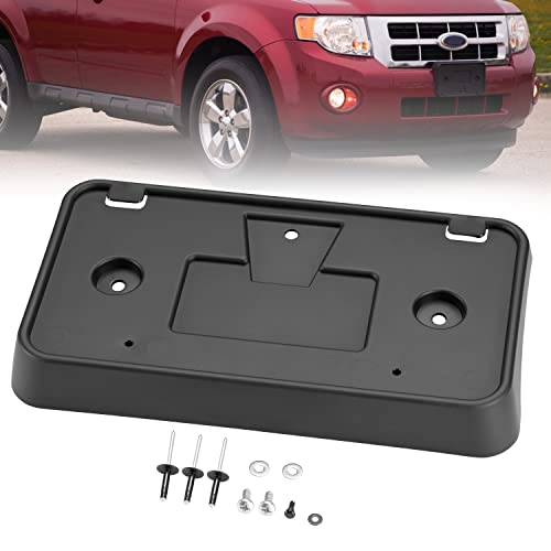 HAKA TOUGH Front License Plate Frame for Ford Escape 2008-2012,Front Bumper License Plate Mounting Bracket Holder Cover Accessories,Replace OEM #8L8Z-17A385-AA,1PCS by HAKA TOUGH - Image 2