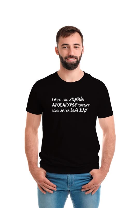 SmarTee StreetZombie Apocalypse Round Neck Half Sleeve Tshirt