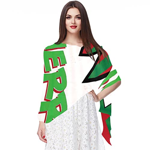Foulard en mousseline de soie femme multicolore vintage et léger pour toutes saisons
