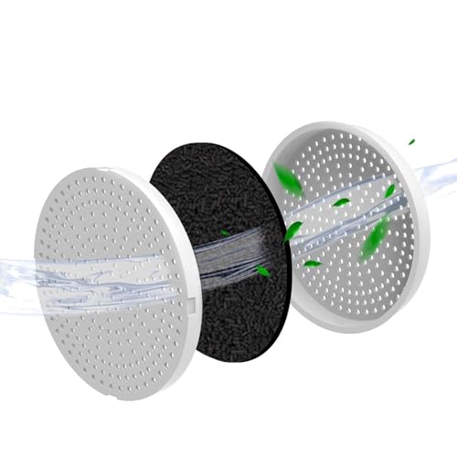 HoneyGuaridan Ersatzkohlefilter Aktualisiert für Haustier-Wasserspender W18/W25/W25 Pro/W58 Haustier-Wasserspender – 6er-Pack
