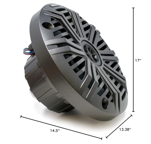 Image of KICKER 6.5 inch LED Marine Speakers (3 Pair) Charcoal Salt Water Grills OEM Replacement Speakers
