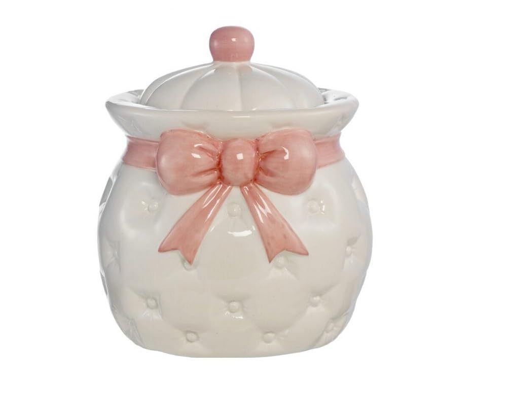 Boîte en céramique élégante coll. arc rose haut de gamme pour aménagement intérieur raffiné