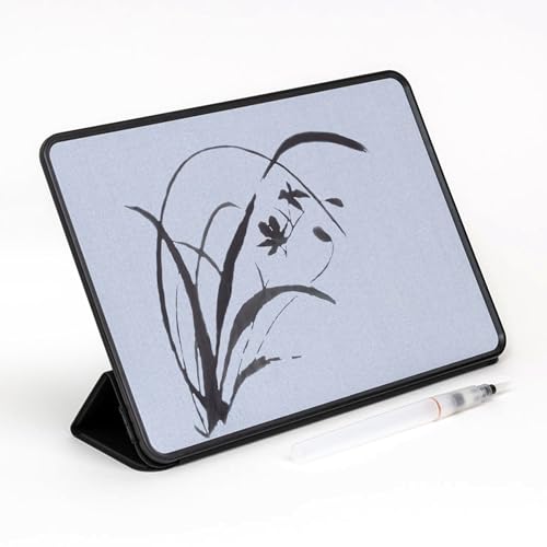Planche Buddha Board Enso, 28x18cm, Tableau de Peinture à l'Eau Portable avec Pinceau, Kit de Méditation et Pleine Conscience