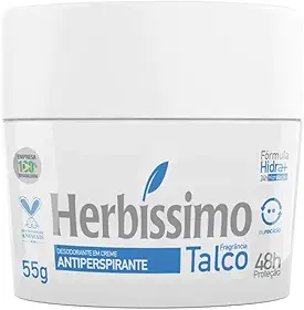 Desodorante Creme Antitranspirante Talco Herbíssimo 55G