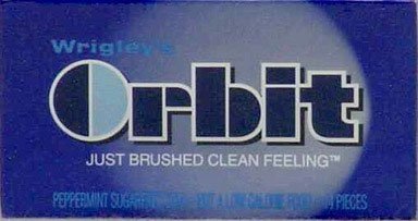 Wrigley Peppermint Orbit Bubble Gum