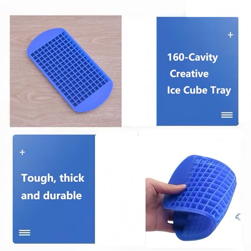 Molde de silicona para 160 cubos de hielo miniatura 6