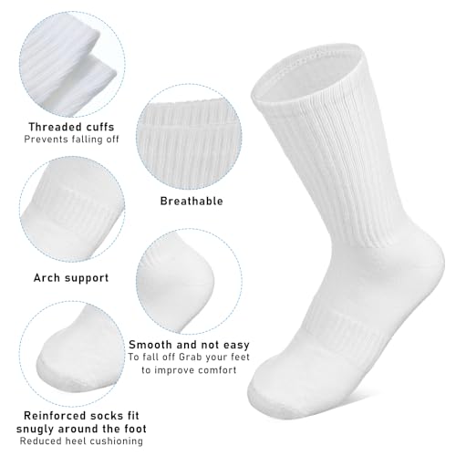36 Pairs Crew Socks Bulk for Women Cotton Breathable Thin Dress Socks for Men Women Hiking Running3