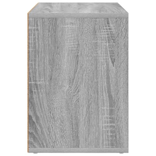 Maison pour chat moderne en bois gris 51x30x42cm - 7