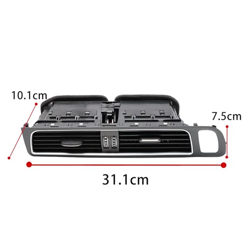 YananAC Zentralsteuerungszubehör Klimaanlage Lüftungsgitter 8R1820951 für Q5 2009–2018 Dashboard Air Outlet Air Conditioning Vents Grille Lüftungsgitterabdeckung
