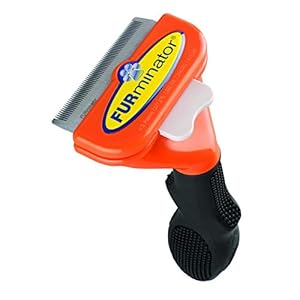 Shirlip Cotton Short Hair Deshedding Tool - Medium Dogs (Orange) (Size - Medium)