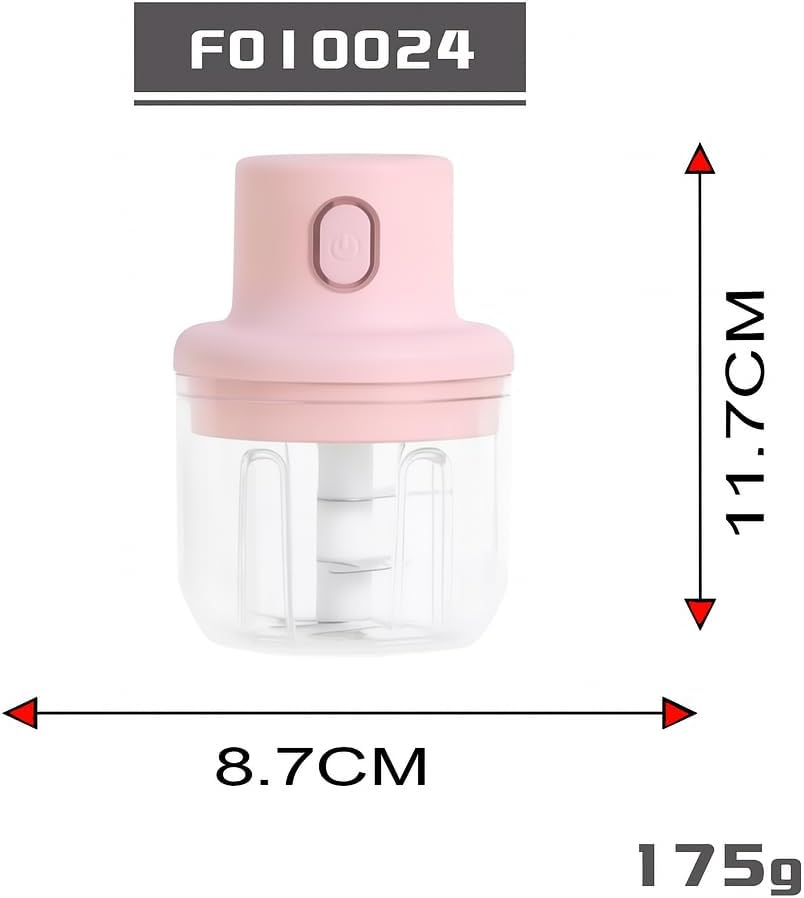 Mini Garlic Grinder & Chopper, 250ml – USB Rechargeable, One-Touch Electric Cutter for Garlic, Onion, Chili & Herbs – BPA-Free, Dishwasher Safe, Compact Kitchen Gadget Mini Garlic Grinder & Chopper, 250ml – USB Rechargeable, One-Touch Electric Cutter for Garlic, Onion, Chili & Herbs – BPA-Free, Dishwasher Safe, Compact Kitchen Gadget