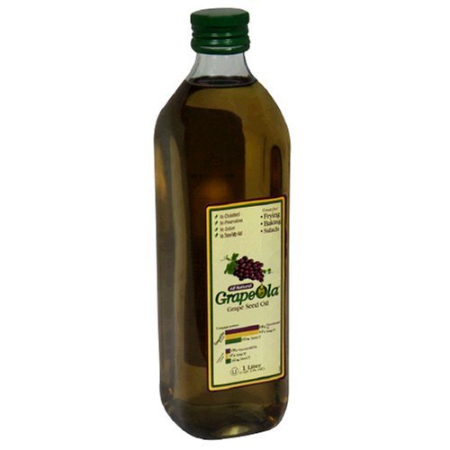 GrapeOla Grapeseed Oil - Great for Cooking, Frying, and Baking, 1L