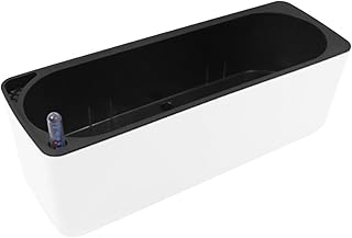 Selbstabsorbierender Fauler Rechteckiger Blumentopf, Kunststoff-Modischer Einfacher 40 * 13 * 13 cm, Selbstbewässernder Blumentopf, eeignet für Balkonfensterbank-Bonsai