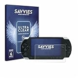 Savvies 6 Stück Schutzfolie für Sony PSP 1000 Displayschutz-Folie Ultra-Transparent
