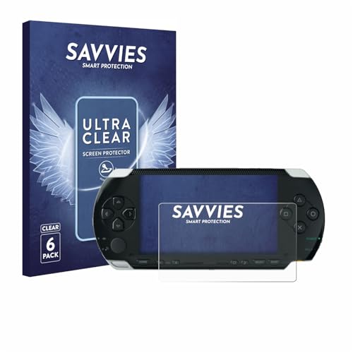 savvies Protection Ecran pour Sony PSP 1000 6 Pièces - Film Protection Ultra Clair