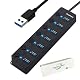 USB-Hub mit 7 Anschlüssen und individuellen Schaltern